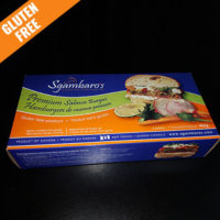 Gluten Free Salmon Burgers - Sgambaro’s Signature Seafoods Inc.